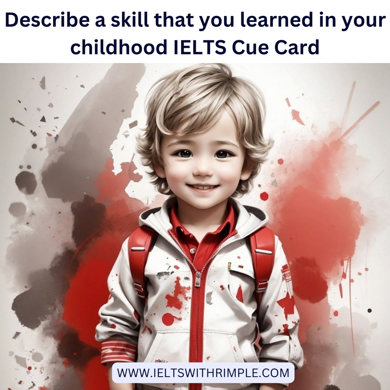 Describe a skill that you learned in your childhood IELTS Cue Card ...